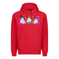 Red cutes ghosts libbey glass Premium Hoodie - BundleAndBundleShop