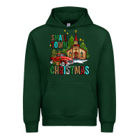 Forest Green small town christmas church western truck Urban Hoodie - AdoDesignShop