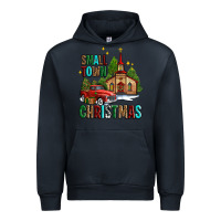 Navy small town christmas church western truck Urban Hoodie - AdoDesignShop
