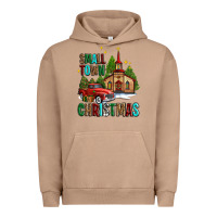Pigment Burro small town christmas church western truck Urban Hoodie - AdoDesignShop