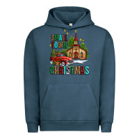 Pigment Midnight Navy small town christmas church western truck Urban Hoodie - AdoDesignShop