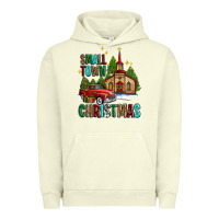 Pigment Pistachio small town christmas church western truck Urban Hoodie - AdoDesignShop