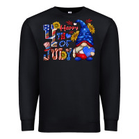 Black happy 4 th of july Premium Sweatshirt - texasbilliewilder