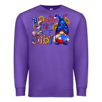 Purple happy 4 th of july Premium Sweatshirt - texasbilliewilder