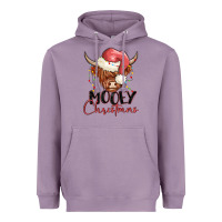 Lavender mooey christmas Heavyweight Hoodie - MaliasSmallBusiness