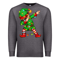 Charcoal Heather dabbing elf Premium Sweatshirt - Zillion Design Studio