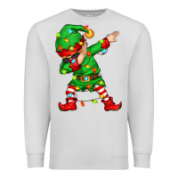 Dove Grey dabbing elf Premium Sweatshirt - Zillion Design Studio