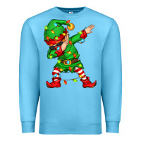 Ocean Blue dabbing elf Premium Sweatshirt - Zillion Design Studio
