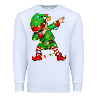 White dabbing elf Premium Sweatshirt - Zillion Design Studio