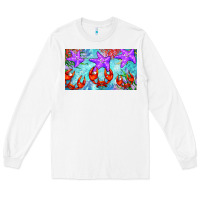 White crab and starfish  cup Long Sleeve Tee - BarkalooDesign