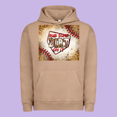 Rub Some Dirt On It Baseball Urban Hoodie Designed By Jasminsmagicworld