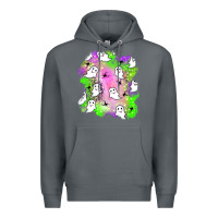 Rock ghost halloween patch Premium Hoodie - BundleAndBundleShop