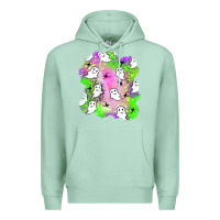 Seafoam ghost halloween patch Premium Hoodie - BundleAndBundleShop
