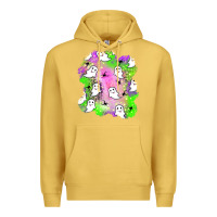 Antique Gold ghost halloween patch Premium Hoodie - BundleAndBundleShop