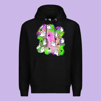 Ghost Halloween Patch Premium Hoodie Designed By Bundleandbundleshop