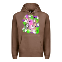Chestnut ghost halloween patch Premium Hoodie - BundleAndBundleShop