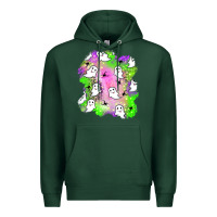 Sports Green ghost halloween patch Premium Hoodie - BundleAndBundleShop