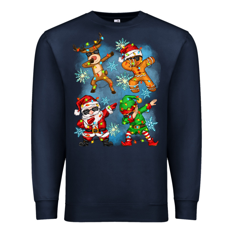 Dabbing Christmas Premium Sweatshirt by Zillion Design Studio | Teevron