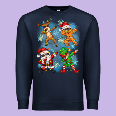Premium Sweatshirt dabbing christmas
