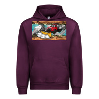 Mauve Wine snow truck sippy cup Urban Hoodie - Artiststas
