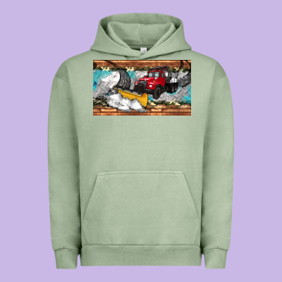 Snow Truck Sippy Cup Urban Hoodie Designed By Artiststas