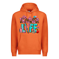 Carrot teacher life Premium Hoodie - AdoDesignShop