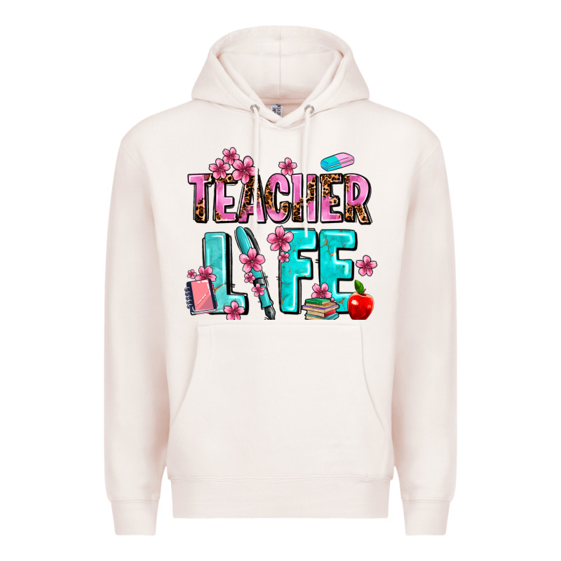 Teacher Life Premium Hoodie by AdoDesignShop | Teevron