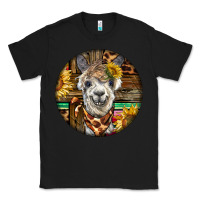 Black western alpaca Classic Tee - BarkalooDesign