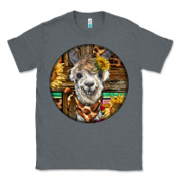 Charcoal Heather western alpaca Classic Tee - BarkalooDesign