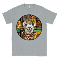 Heather Grey western alpaca Classic Tee - BarkalooDesign