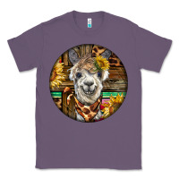 Lavender western alpaca Classic Tee - BarkalooDesign