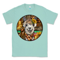 Seafoam western alpaca Classic Tee - BarkalooDesign