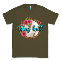 Army Green play ball baseball Classic Tee - BundleAndBundleShop