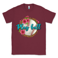 Burgundy play ball baseball Classic Tee - BundleAndBundleShop