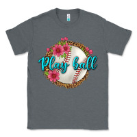 Charcoal Heather play ball baseball Classic Tee - BundleAndBundleShop