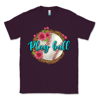 Plum play ball baseball Classic Tee - BundleAndBundleShop