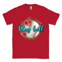 Red play ball baseball Classic Tee - BundleAndBundleShop