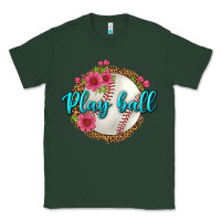 Sports Green play ball baseball Classic Tee - BundleAndBundleShop
