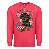 Cardinal easter dachshund Premium Sweatshirt - RanaPortraitStore