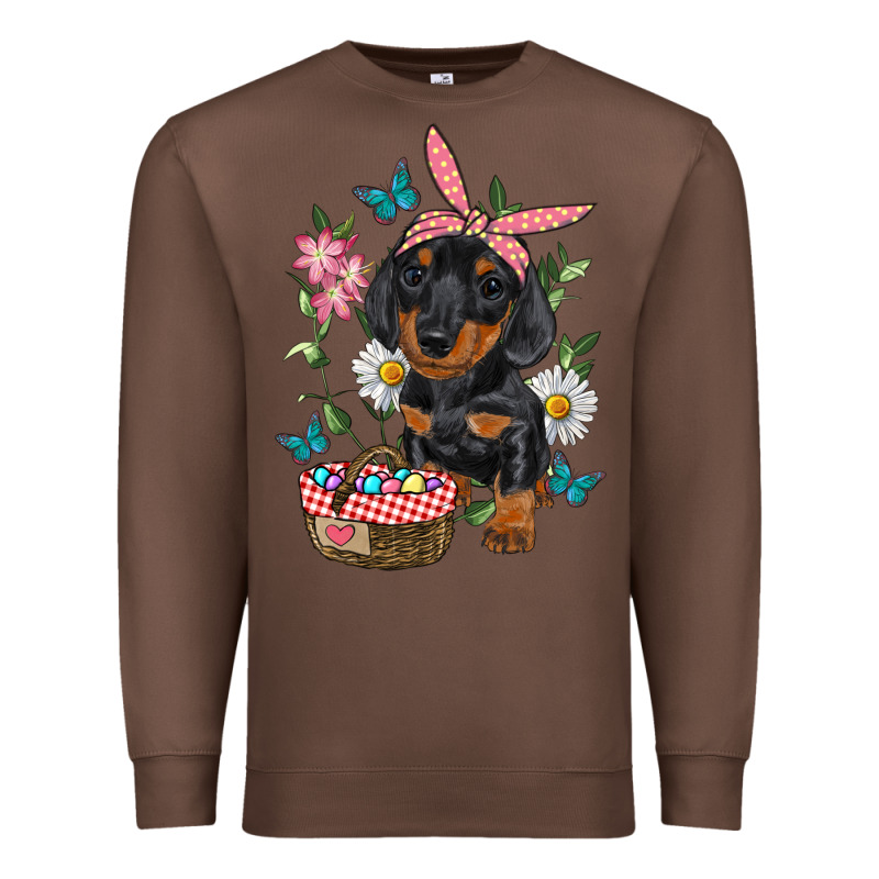 Easter Dachshund Premium Sweatshirt by RanaPortraitStore | Teevron