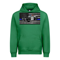 Emerald thin blue line police car sippy cup Urban Hoodie - Artiststas