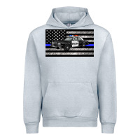 Heather Grey thin blue line police car sippy cup Urban Hoodie - Artiststas