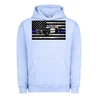 Pigment Grape Ice thin blue line police car sippy cup Urban Hoodie - Artiststas