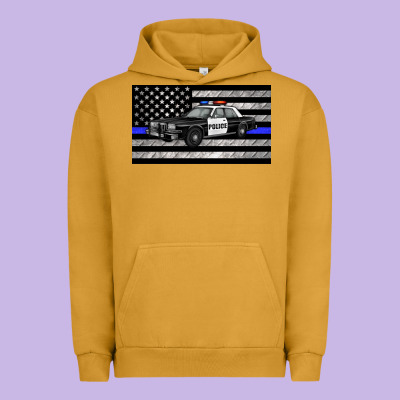 Thin Blue Line Police Car Sippy Cup Urban Hoodie Designed By Artiststas