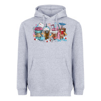 Heather Grey nurse elements coffee cups Heavyweight Hoodie - MaliasSmallBusiness
