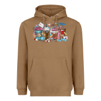 Toasted Coconut nurse elements coffee cups Heavyweight Hoodie - MaliasSmallBusiness