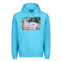 Ocean Blue Western Green Cowhide Frame Premium Hoodie - Bettercallsaul