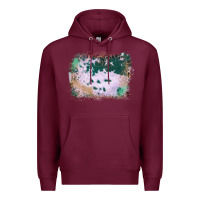 Burgundy Western Green Cowhide Frame Premium Hoodie - Bettercallsaul