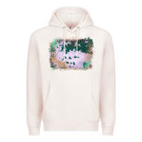 Pale Pink Western Green Cowhide Frame Premium Hoodie - Bettercallsaul