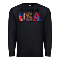 Black god bless the usa Premium Sweatshirt - texasbilliewilder